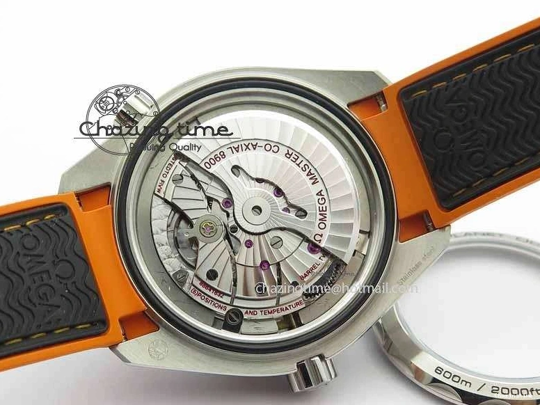 0521 Resilient Planet Ocean 2016 43.5mm SS OM 1:1 Best Edition Black Dial On Black Nylon Strap A 8167